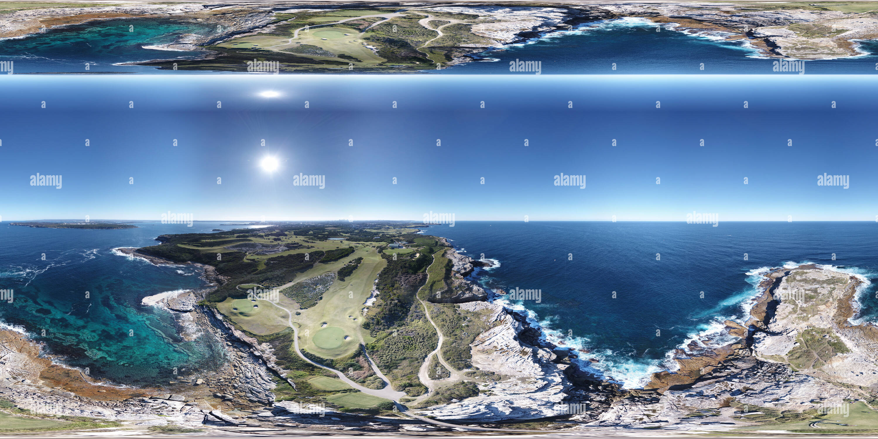 Visualizzazione panoramica a 360 gradi di NSW Golf Club. Sydney.