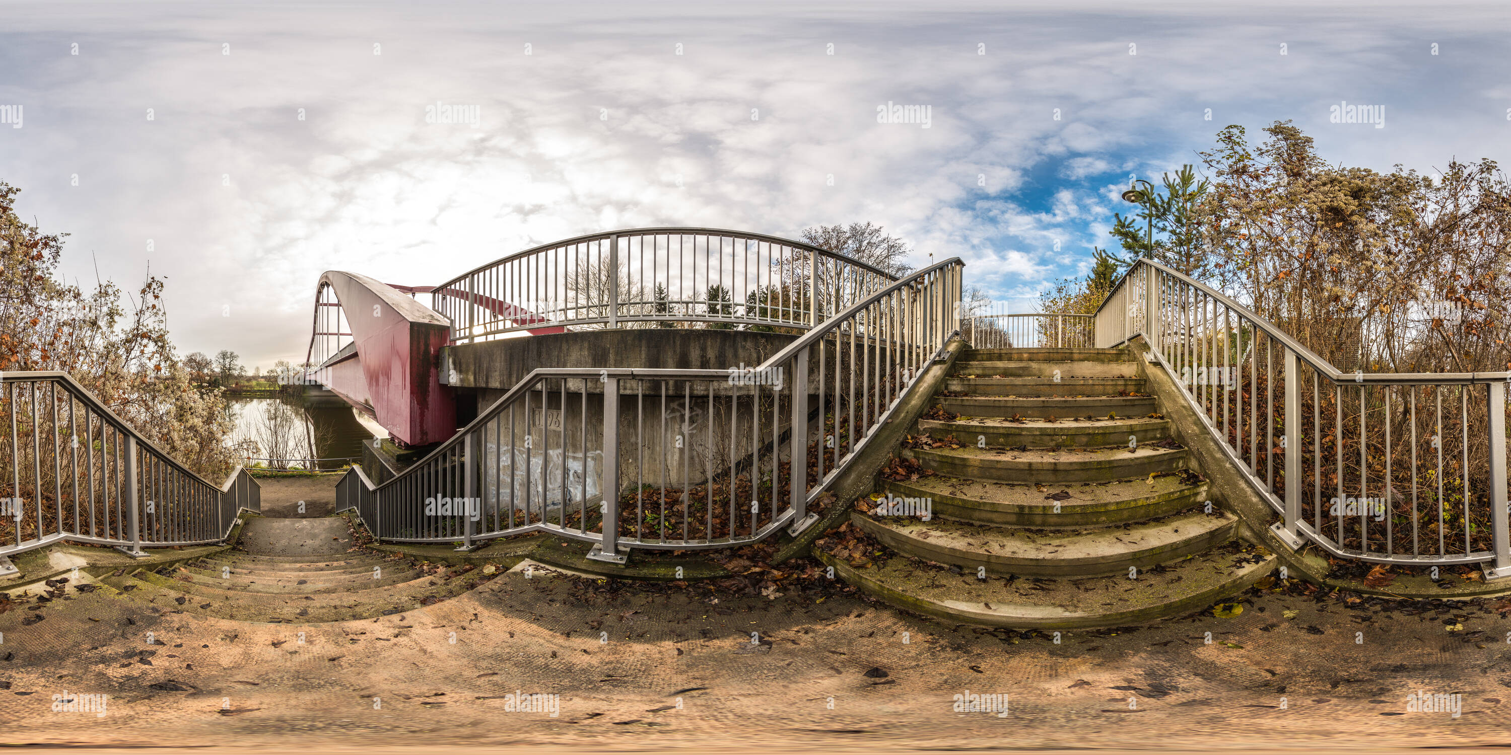 Visualizzazione panoramica a 360 gradi di Brücke Calbe/Saale