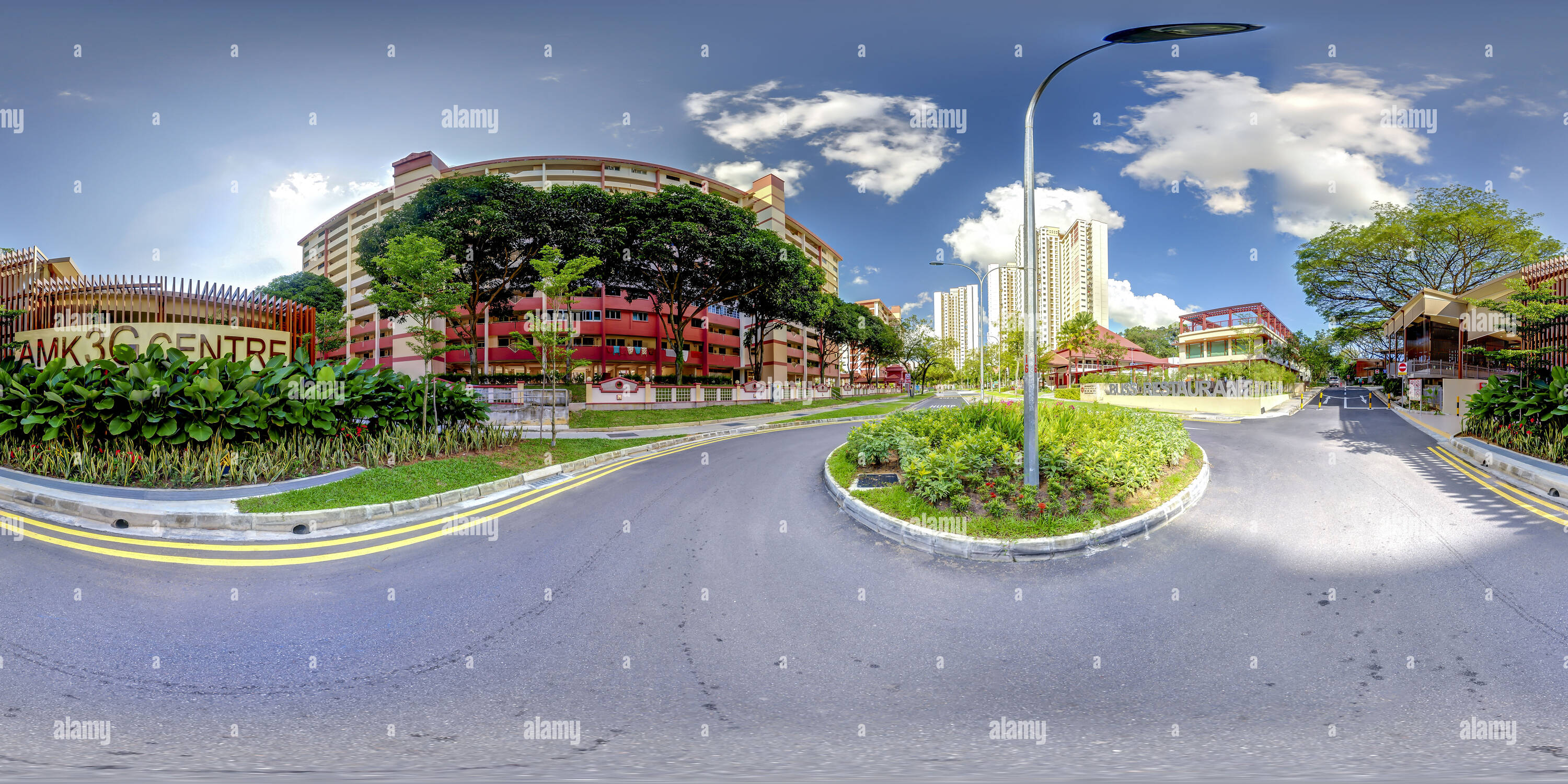 Visualizzazione panoramica a 360 gradi di Cheng San comunità Club (Singapore)