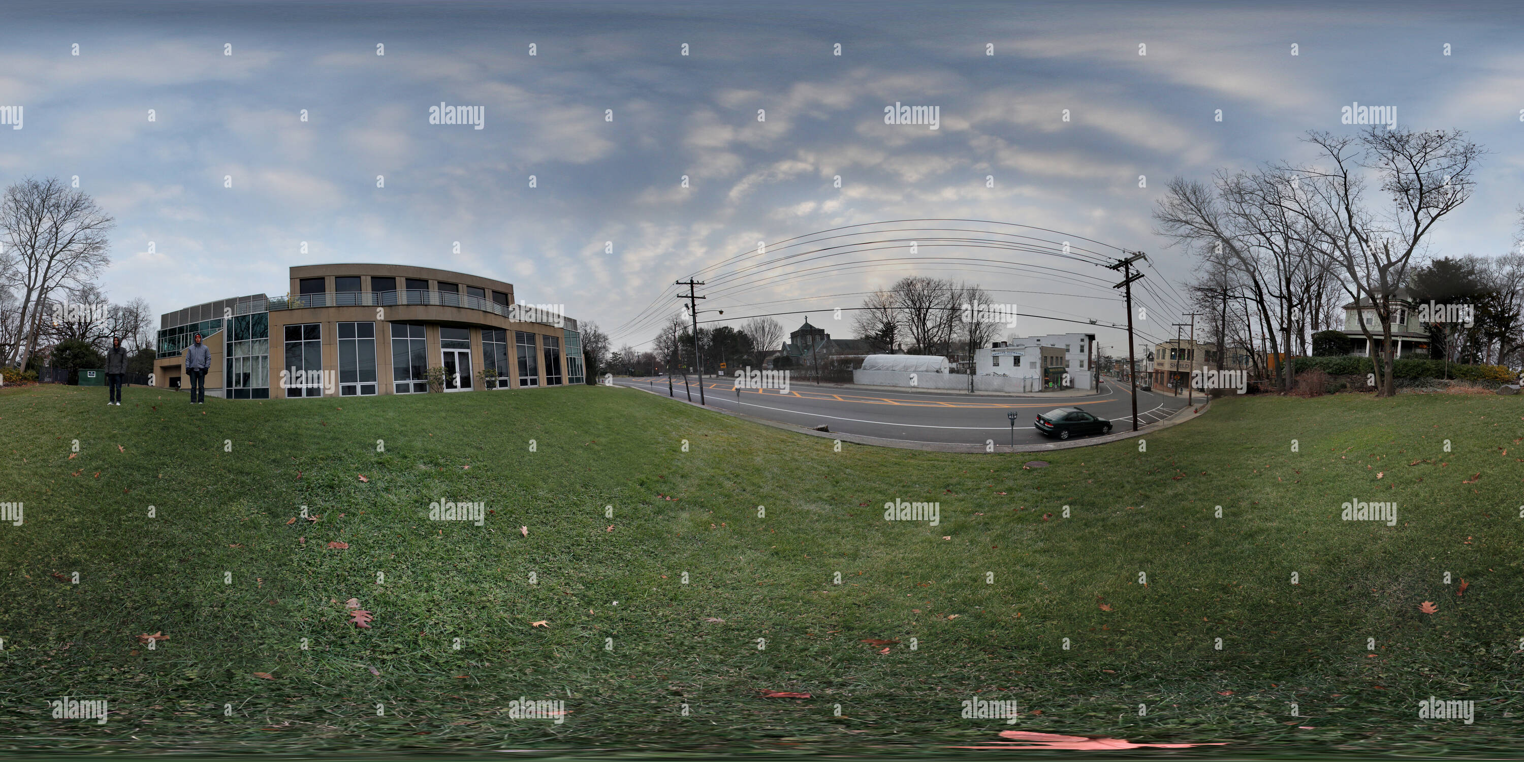 Visualizzazione panoramica a 360 gradi di Port Washington Library