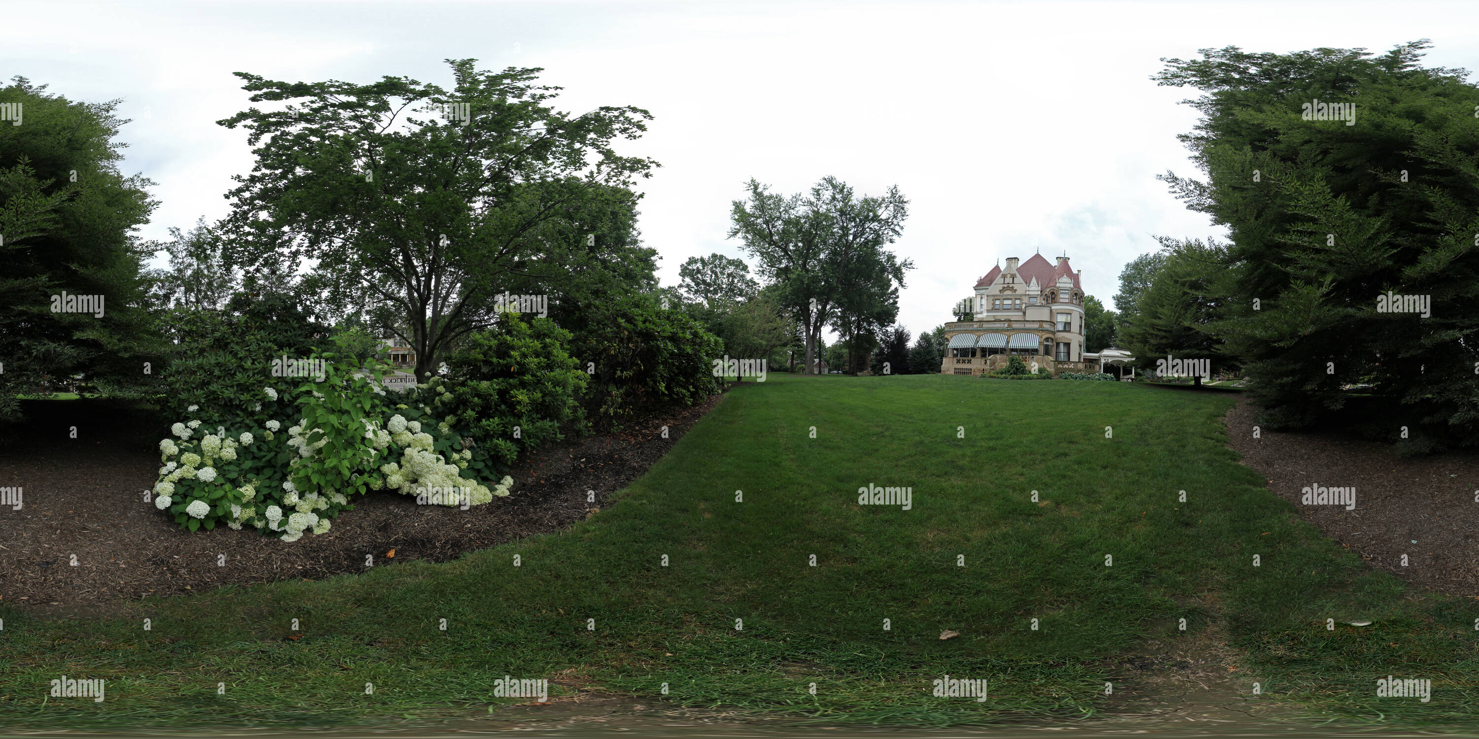 Visualizzazione panoramica a 360 gradi di Frick House di Pittsburgh