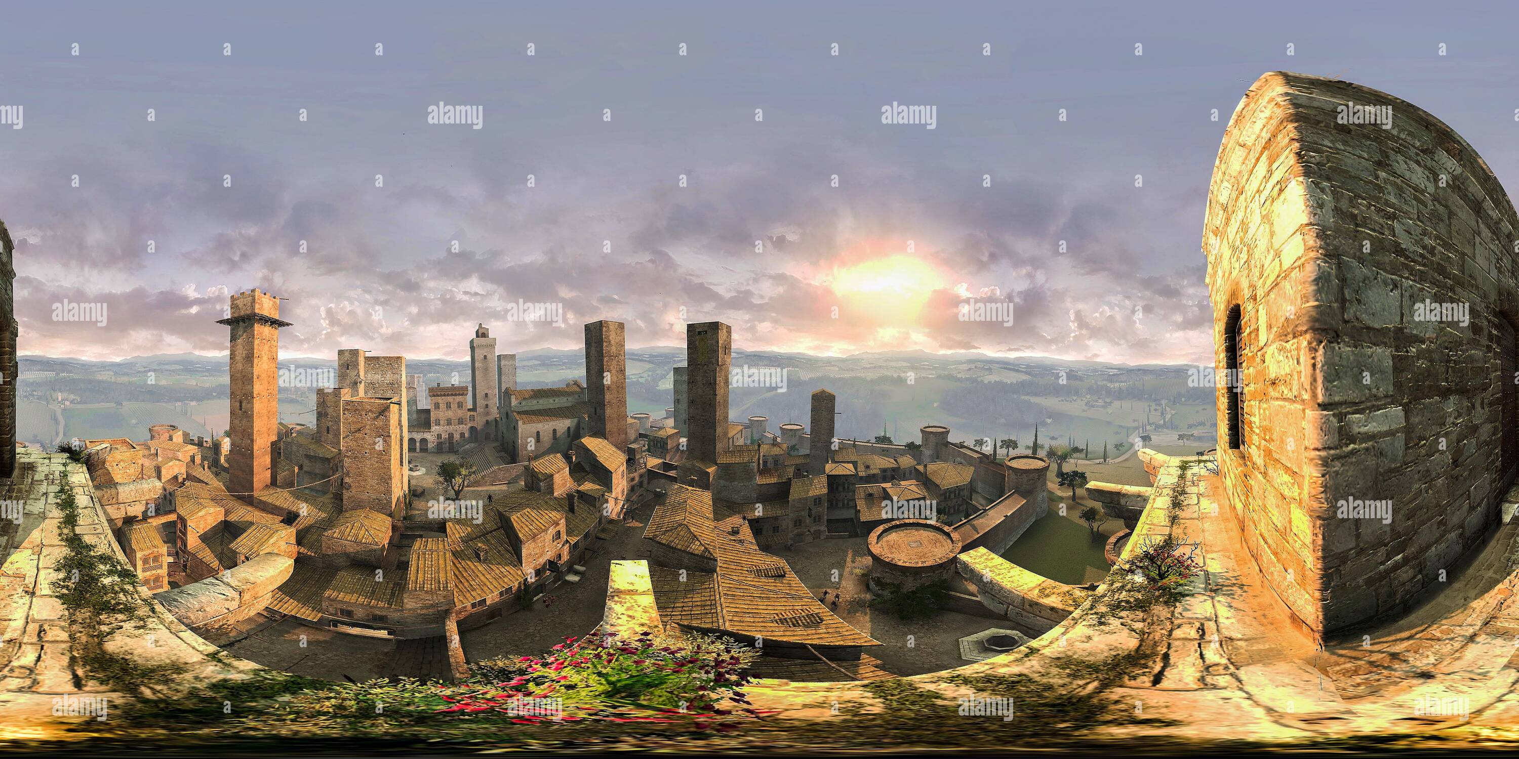 Visualizzazione panoramica a 360 gradi di Assassins Creed 12