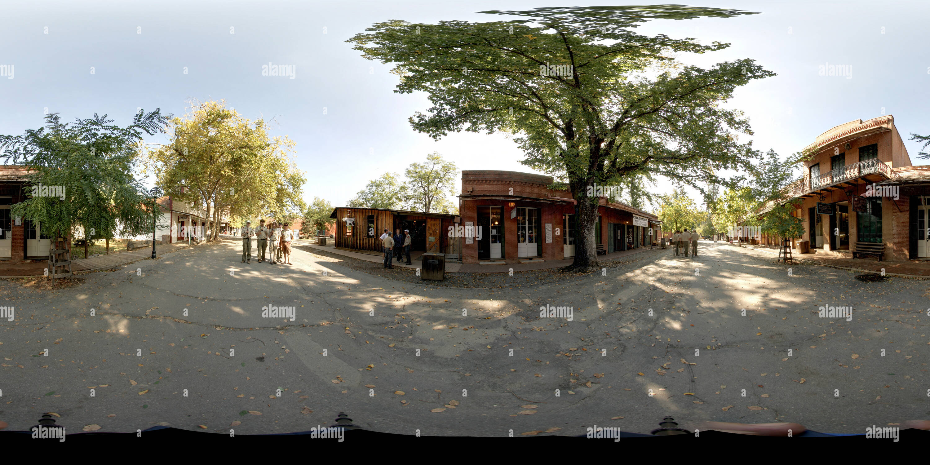 Visualizzazione panoramica a 360 gradi di Columbia Historic State Park, California