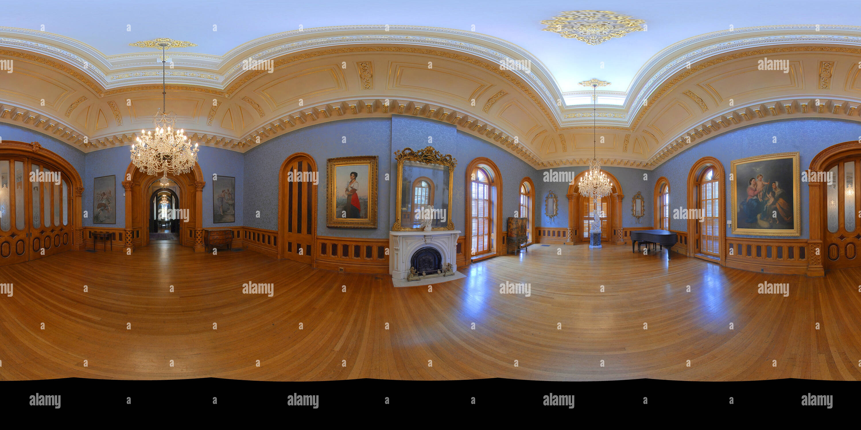 Visualizzazione panoramica a 360 gradi di Casa di fieno sala da ballo a Macon, GA