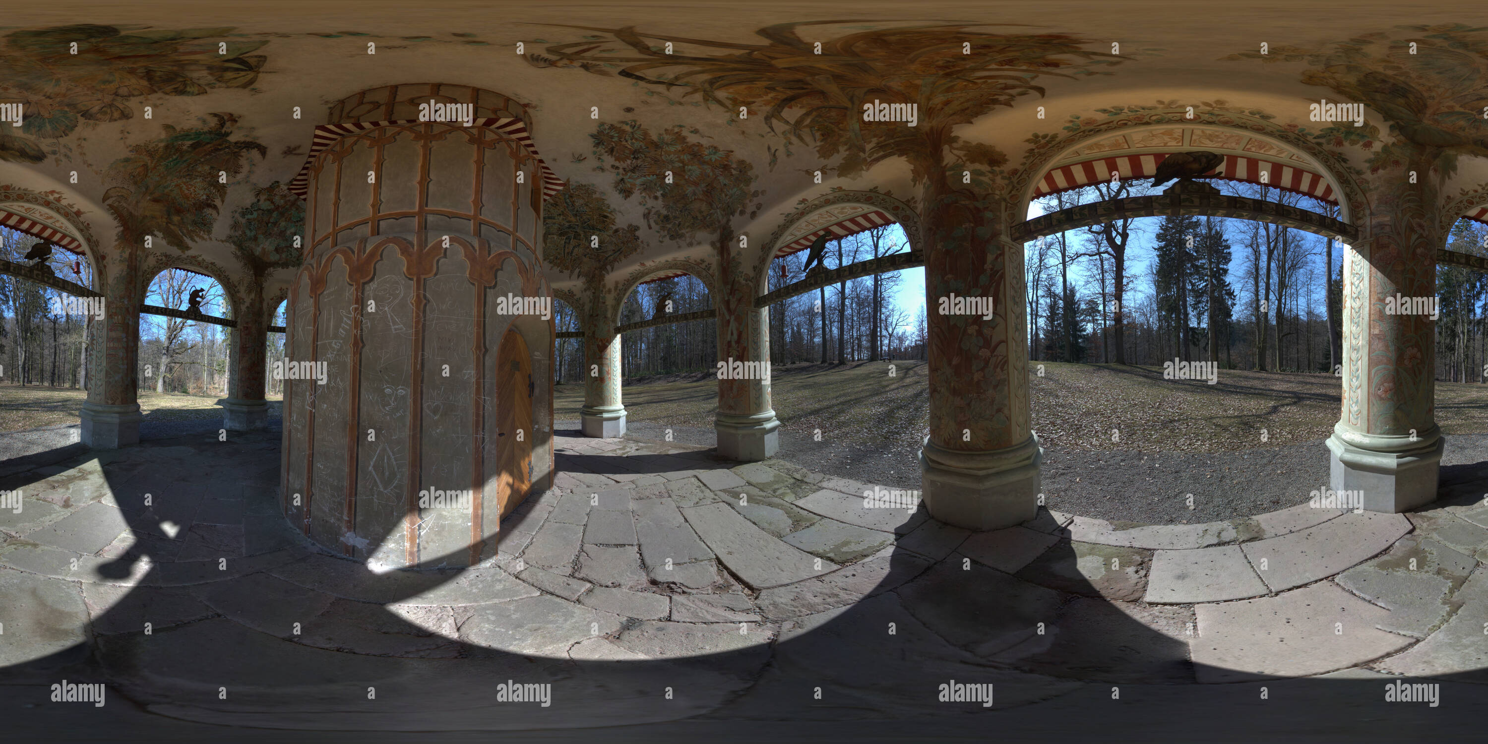 Visualizzazione panoramica a 360 gradi di Il Padiglione Cinese - Le Château Park in Vlašim