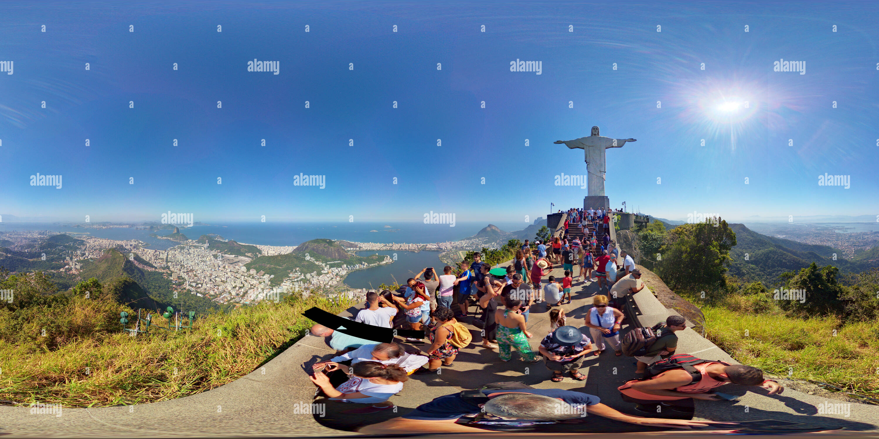 Visualizzazione panoramica a 360 gradi di Corcovado - Rio, Brasil (1)