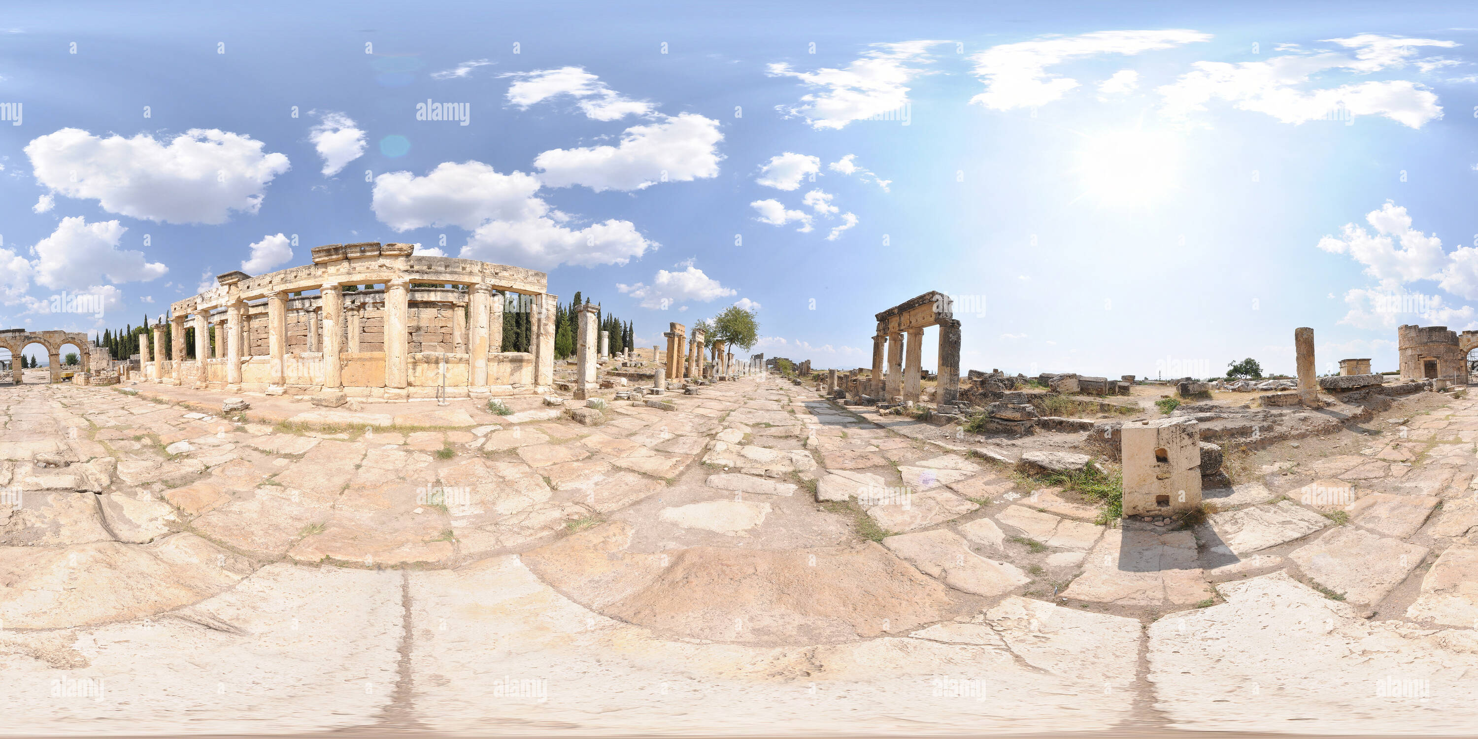 Visualizzazione panoramica a 360 gradi di Frigya Hierapolisi Antik Kenti