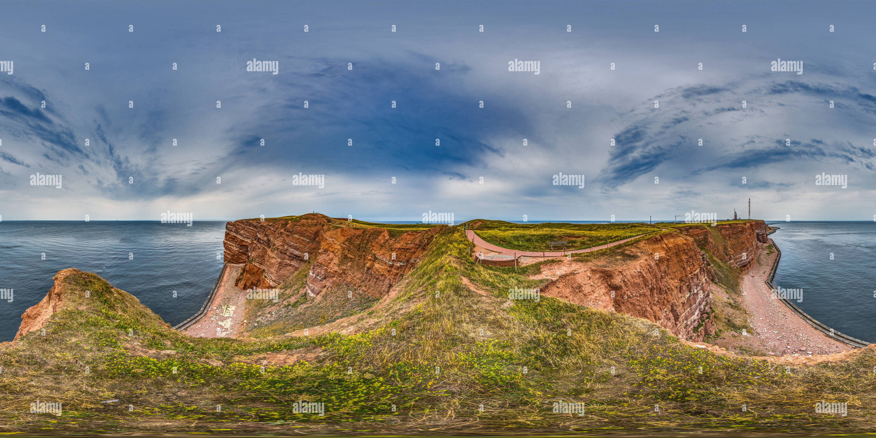 Visualizzazione panoramica a 360 gradi di Helgoland, Klippenrandweg