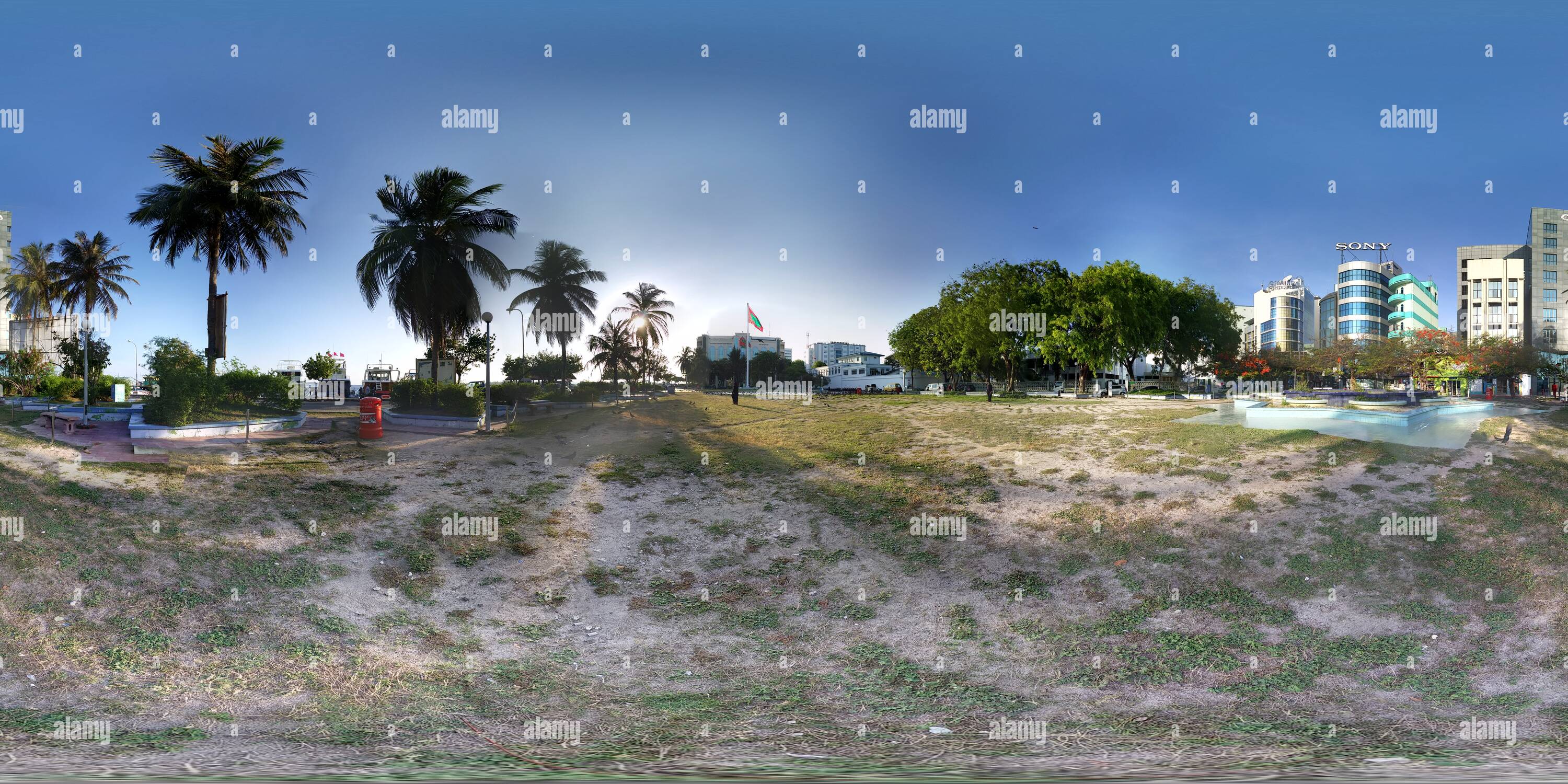 Visualizzazione panoramica a 360 gradi di Piazza repubblicana di " Maschio Maldive