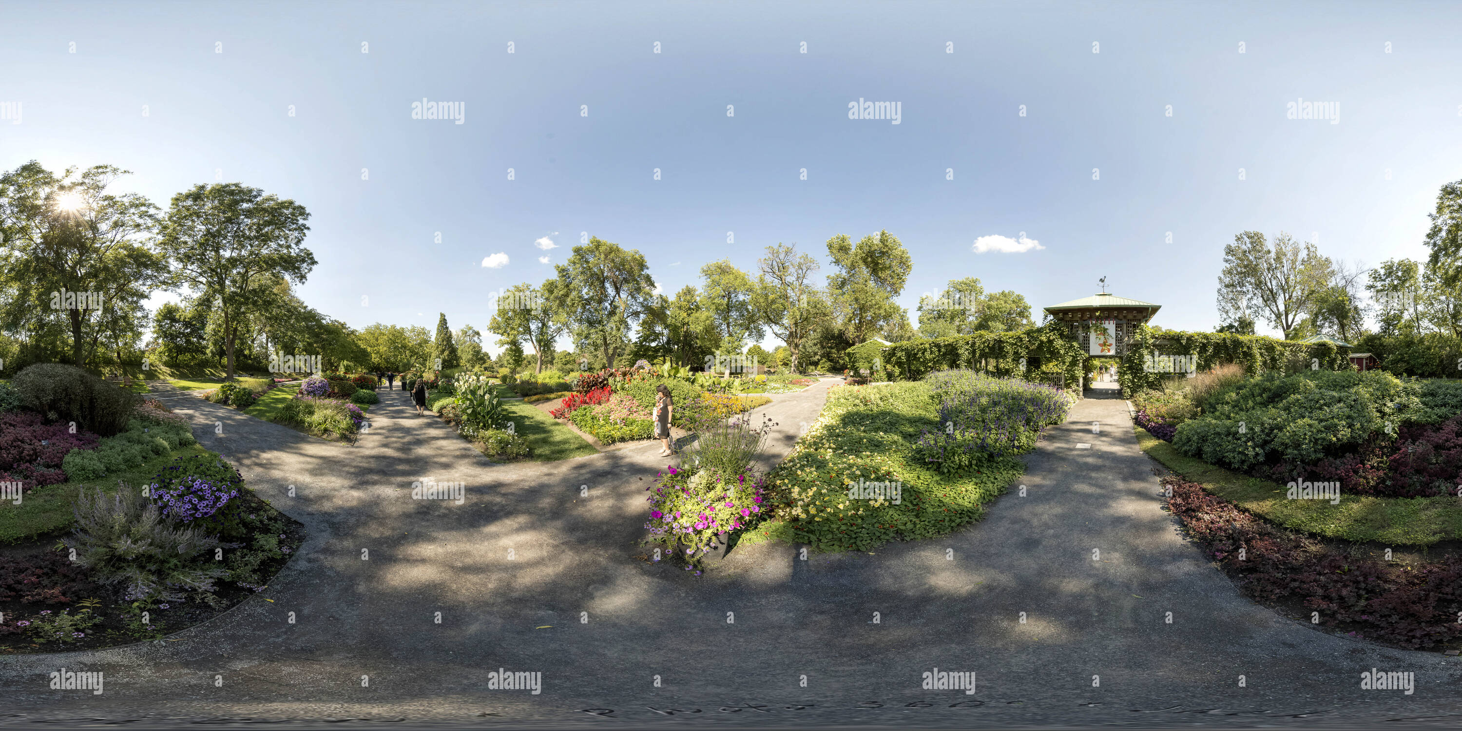 Visualizzazione panoramica a 360 gradi di Jardin Botanique de Montreal il 2