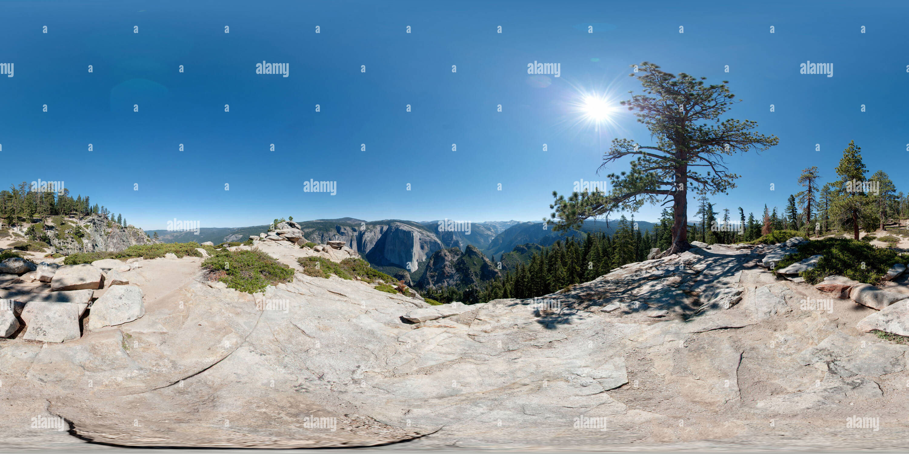 Visualizzazione panoramica a 360 gradi di Dewey punto Panorama estivo Panorama