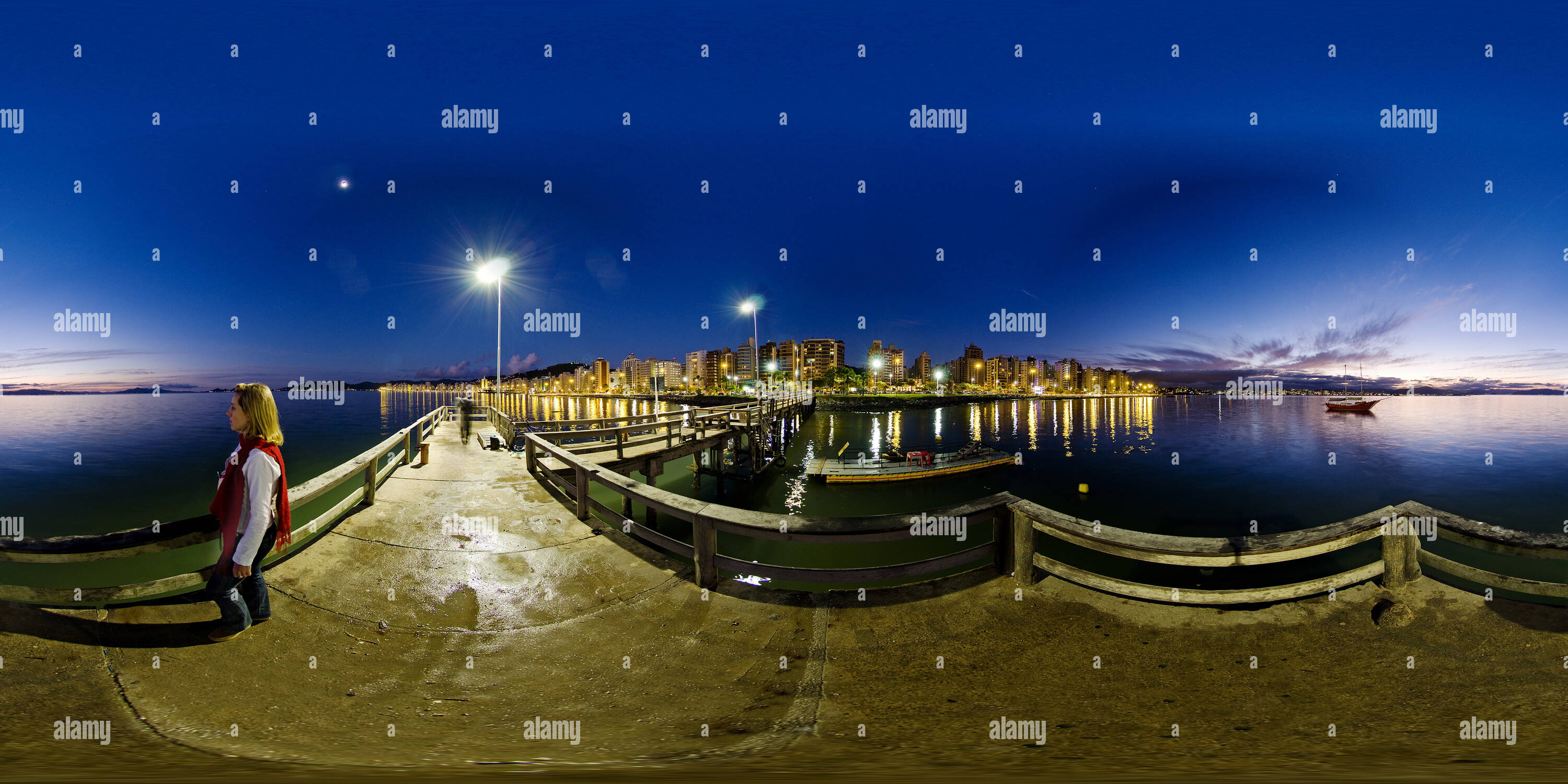 Visualizzazione panoramica a 360 gradi di Beira Mar north avenue