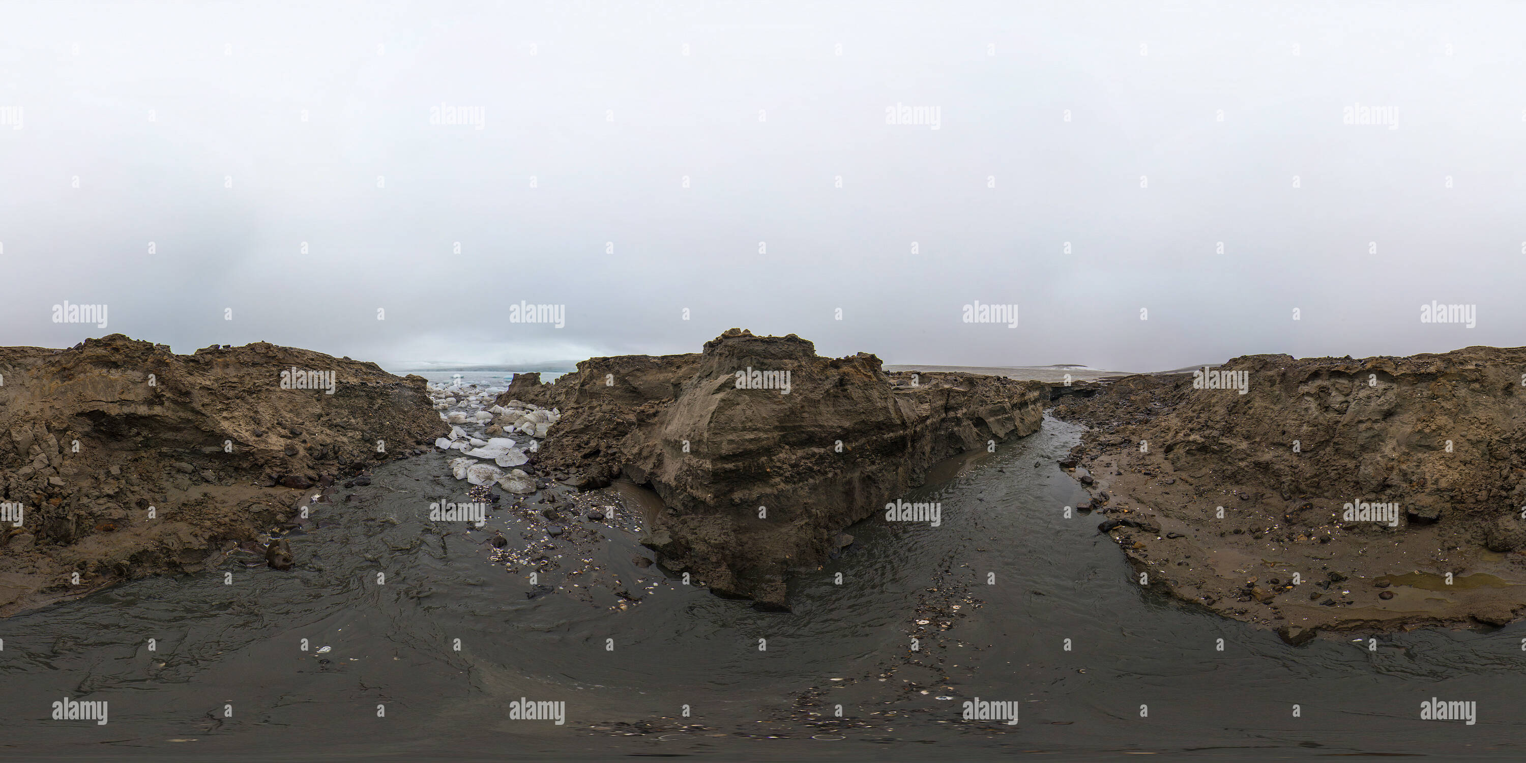 Visualizzazione panoramica a 360 gradi di Nansen Isola, Franz Josef Land