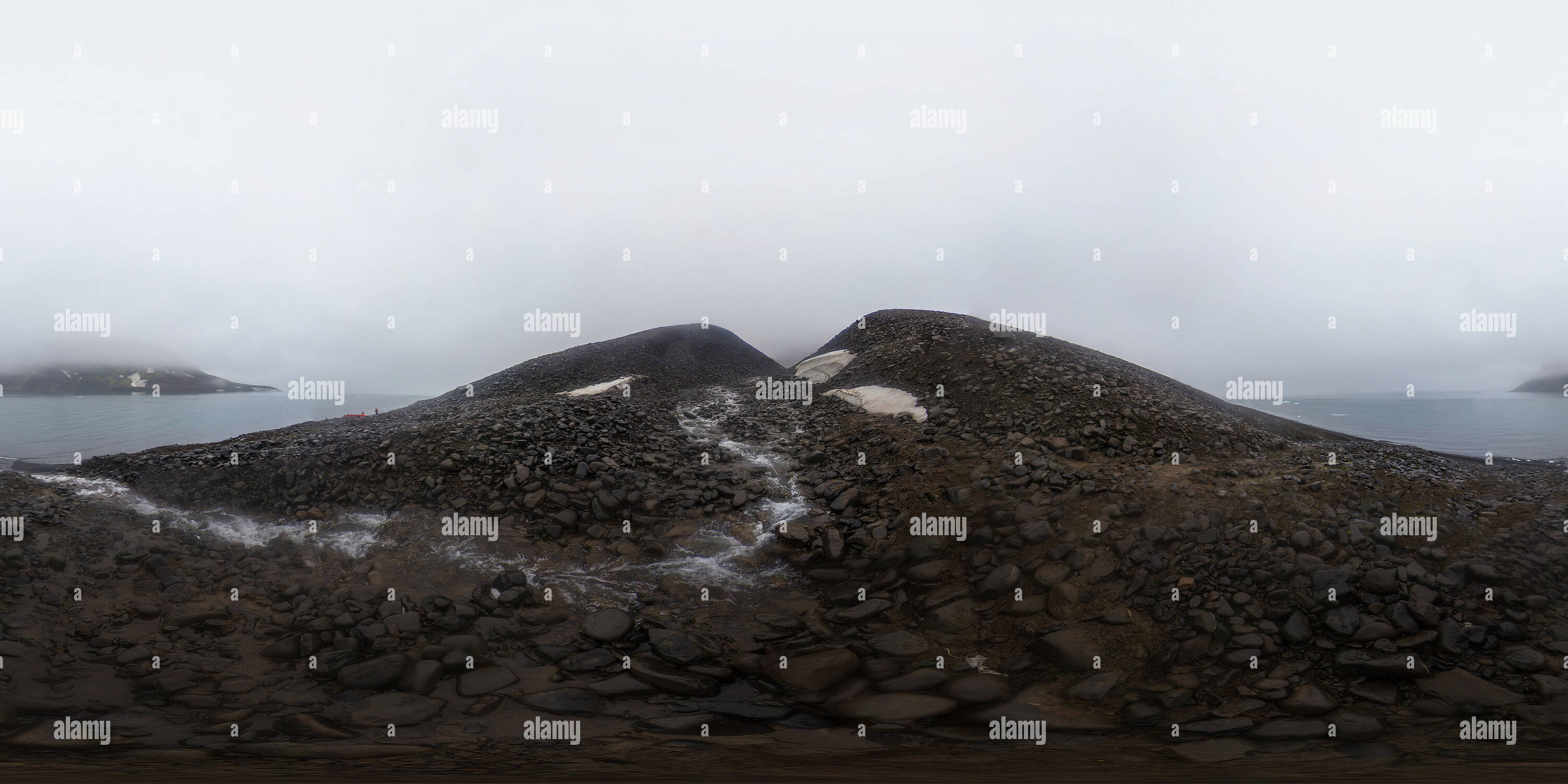 Visualizzazione panoramica a 360 gradi di Nansen Isola, Franz Josef Land