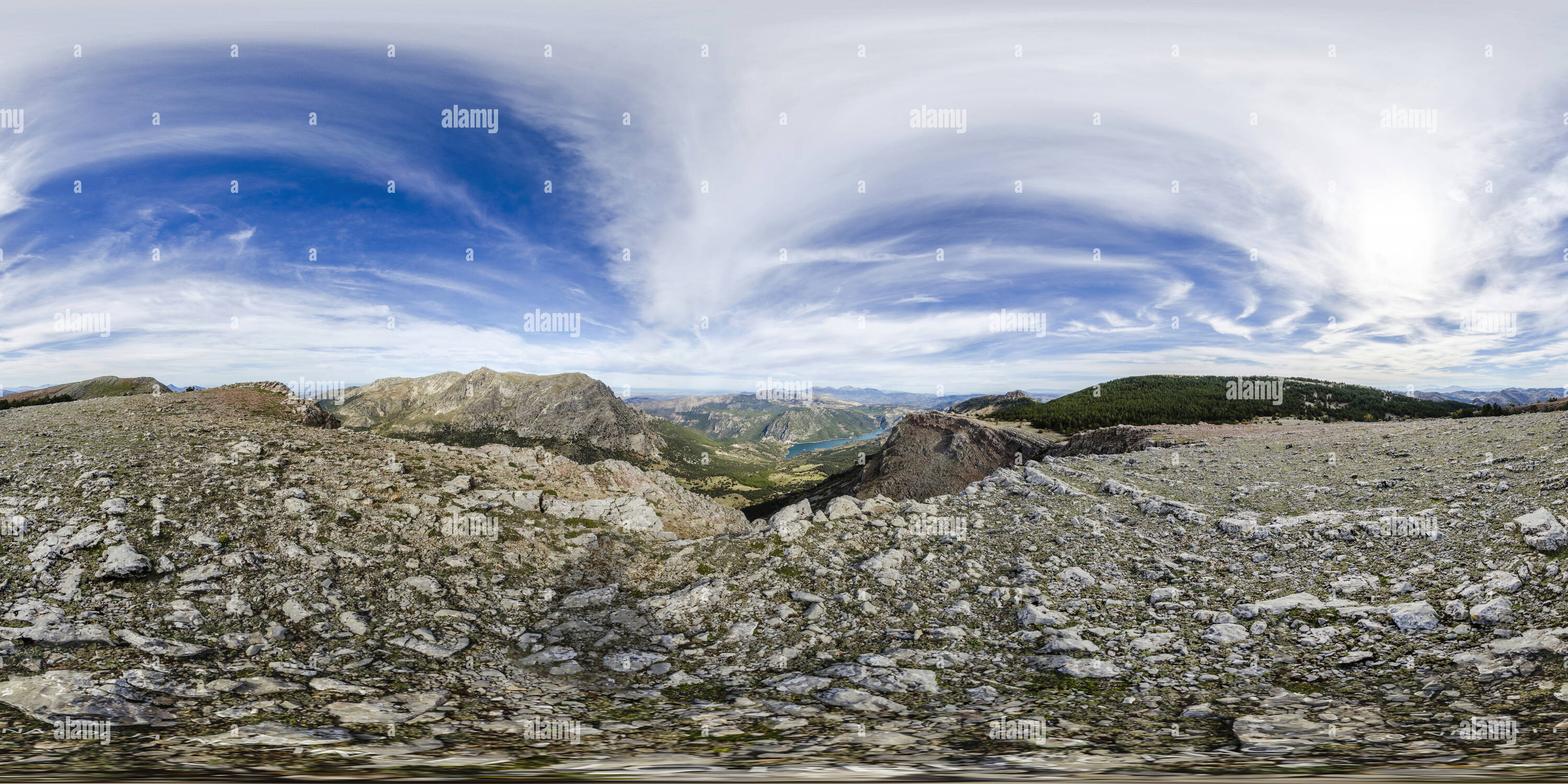 Visualizzazione panoramica a 360 gradi di Montagna di Rage Ventisqueros a Valdepeñas de Jaén