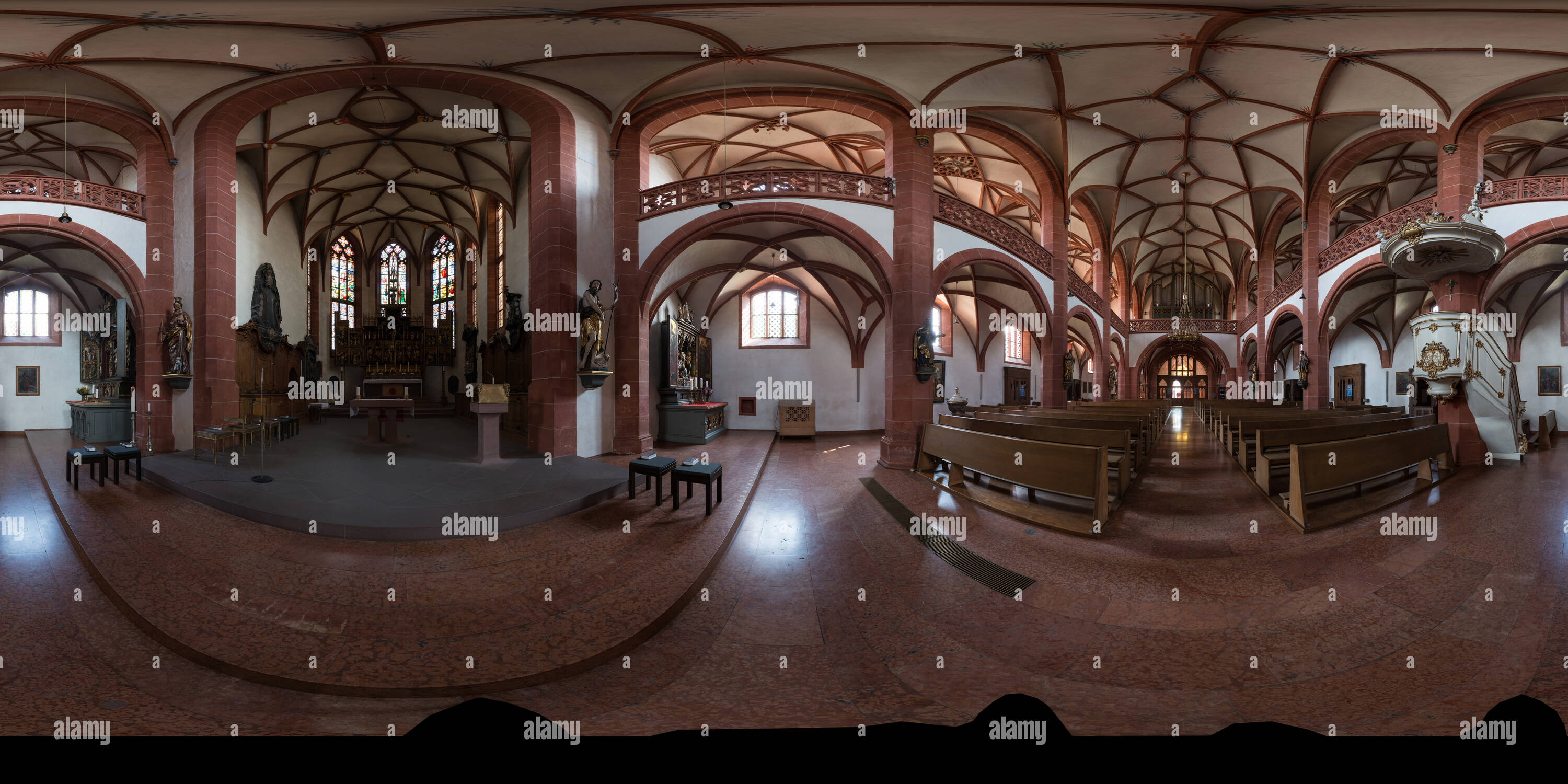 Visualizzazione panoramica a 360 gradi di Rheingauer Dom
