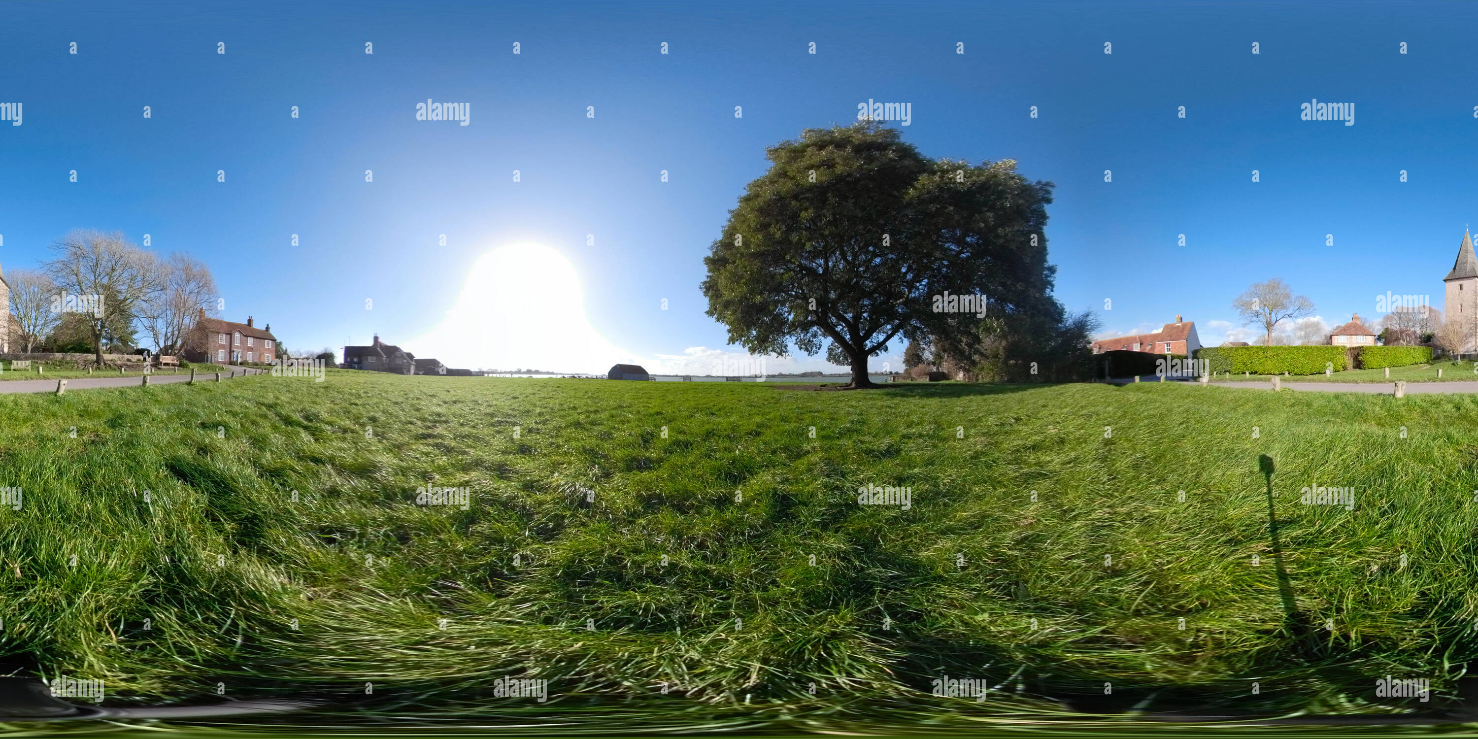 Visualizzazione panoramica a 360 gradi di Bosham West Sussex Regno Unito