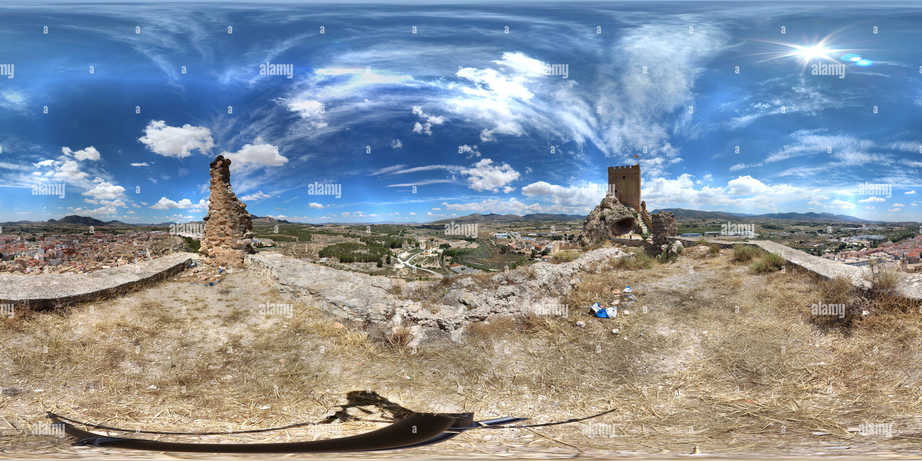 Visualizzazione panoramica a 360 gradi di Castillo de Saxe