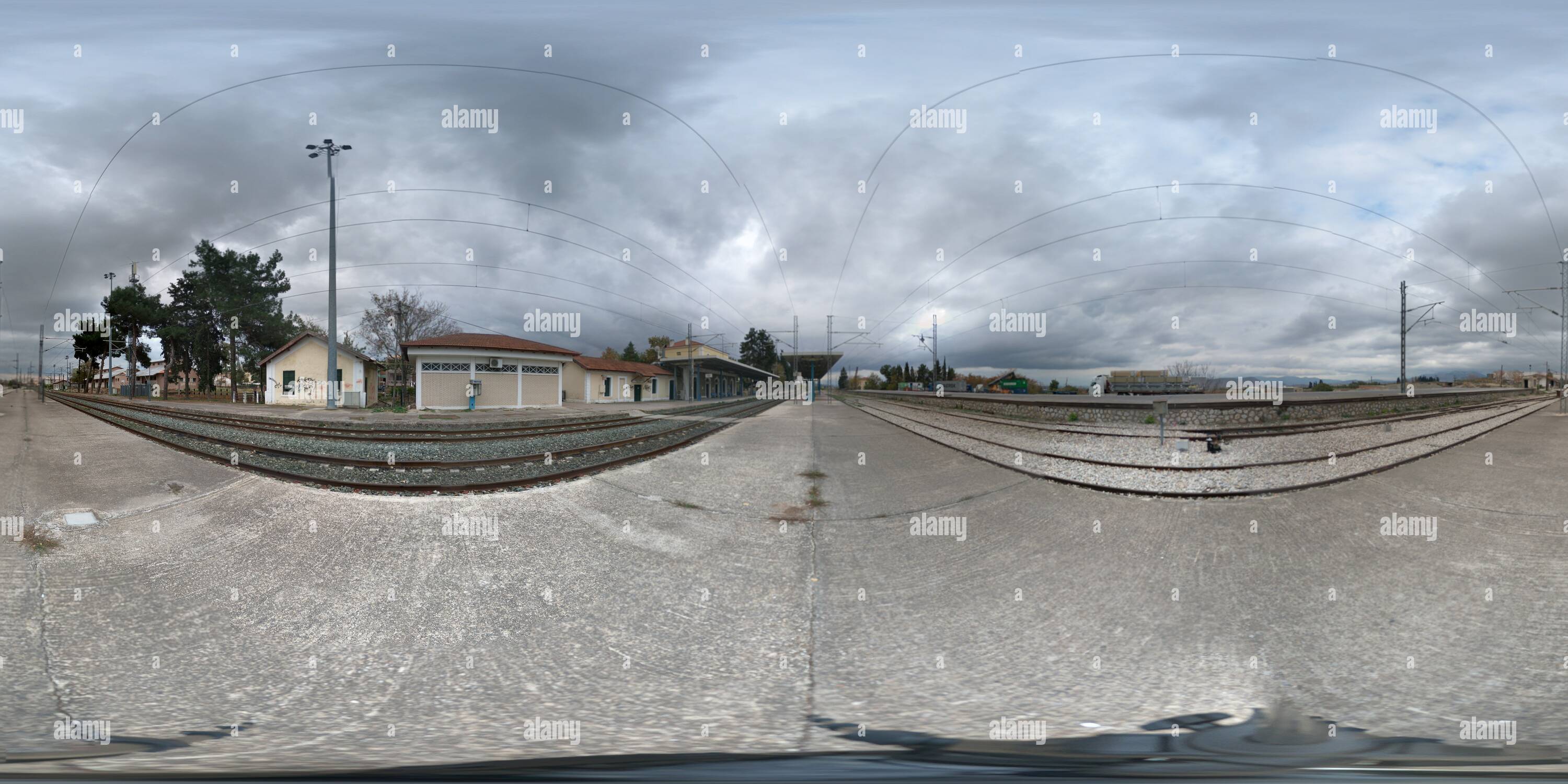 Visualizzazione panoramica a 360 gradi di Stazione ferroviaria thiva