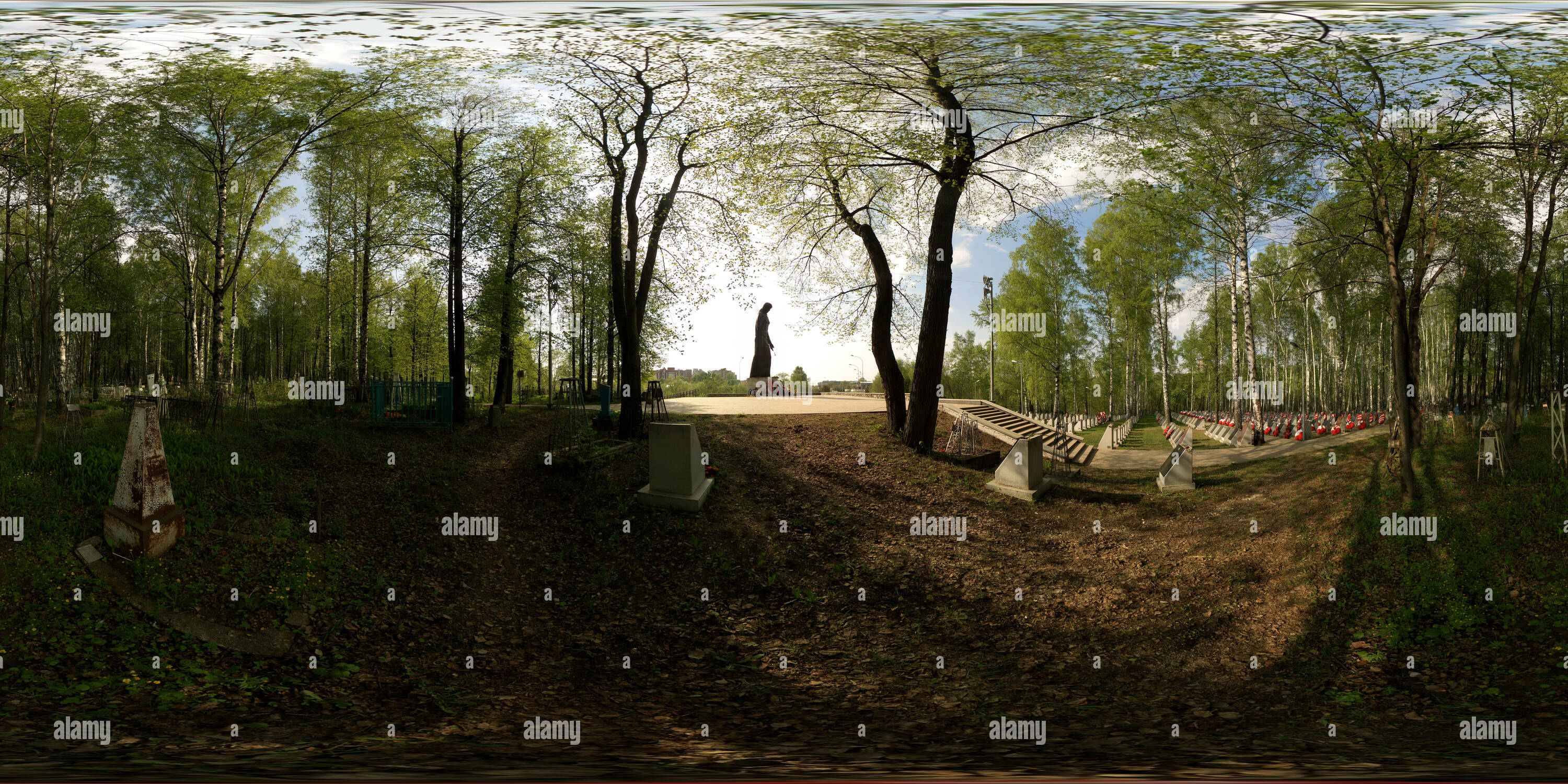 Visualizzazione panoramica a 360 gradi di Граница воинского мемориала