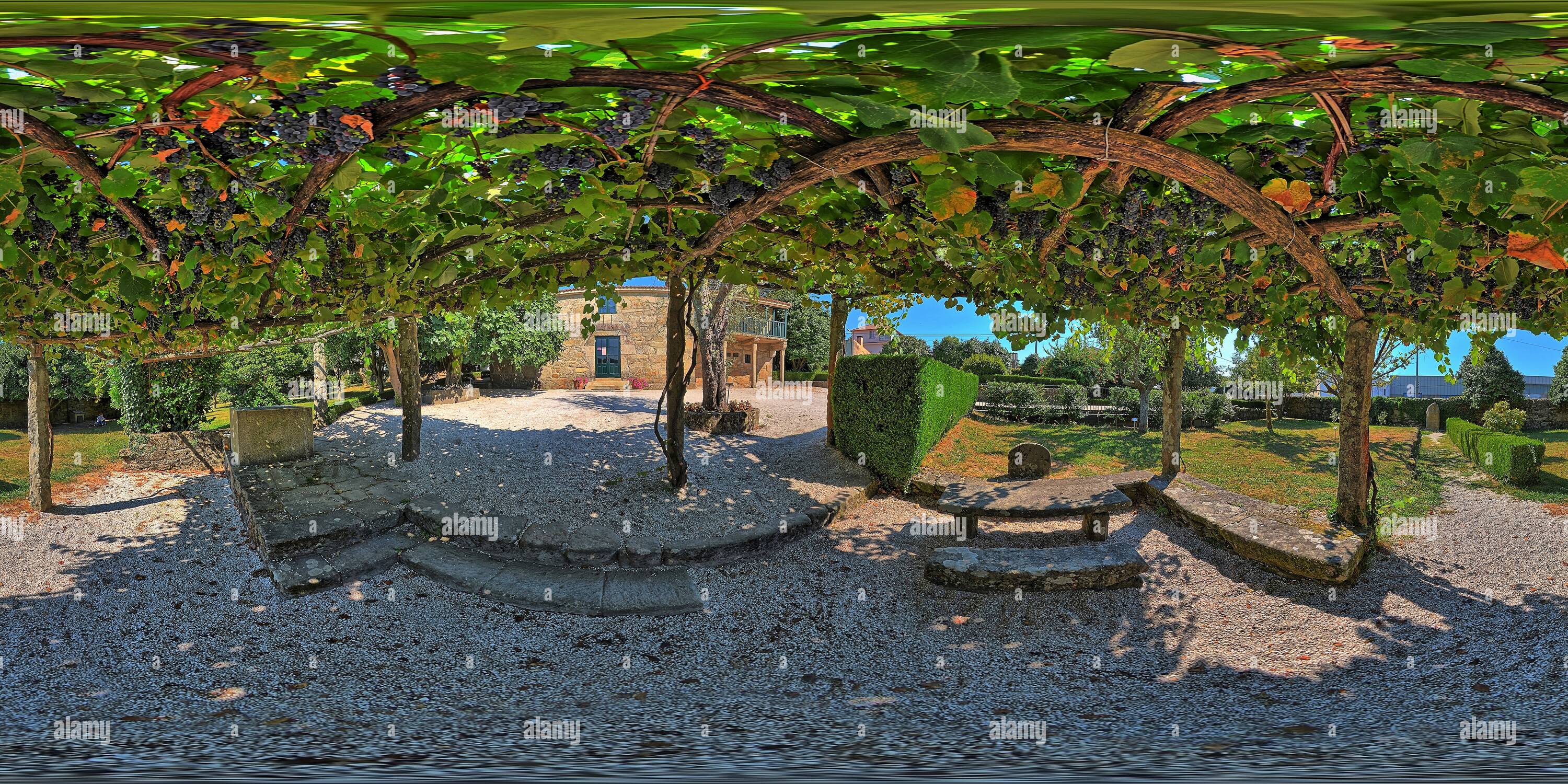 Visualizzazione panoramica a 360 gradi di Rosalia de Castro Museo Giardini