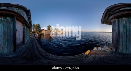360° view of Full 360 equirectangular spherical panorama in 360° view of Full 360 equirectangular spherical panorama in
