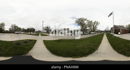 360° view of Bob Feller Museum and Van Meter City Hall. Van Meter, Iowa -  Alamy