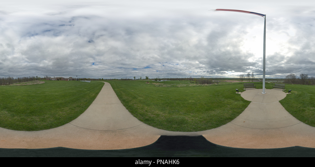 360° view of Bob Feller Museum and Van Meter City Hall. Van Meter, Iowa -  Alamy