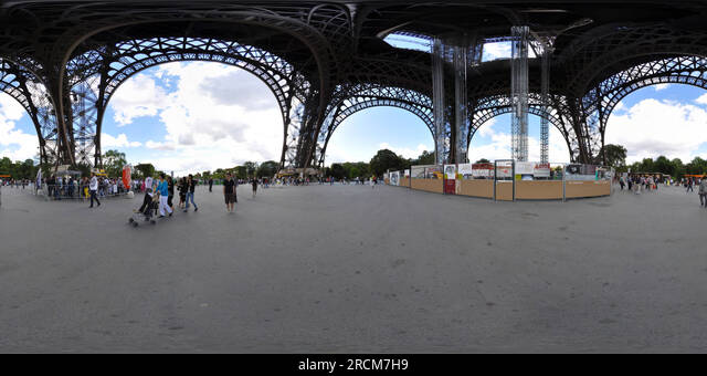 360° view of View from the top deck of the Eiffel Tower - Alamy